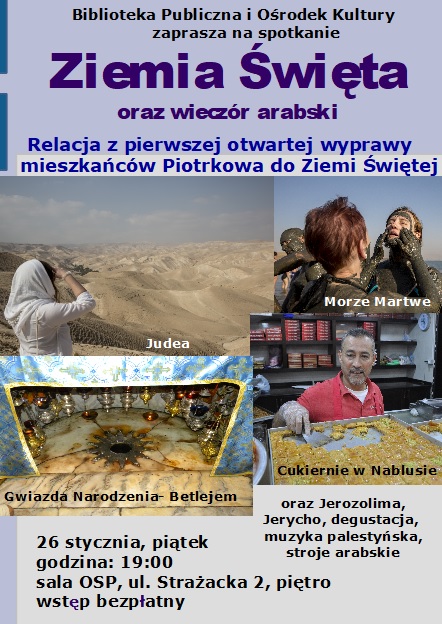 Biblioteka i Ośrodek Kultury serdecznie zaprasza na spotkanie